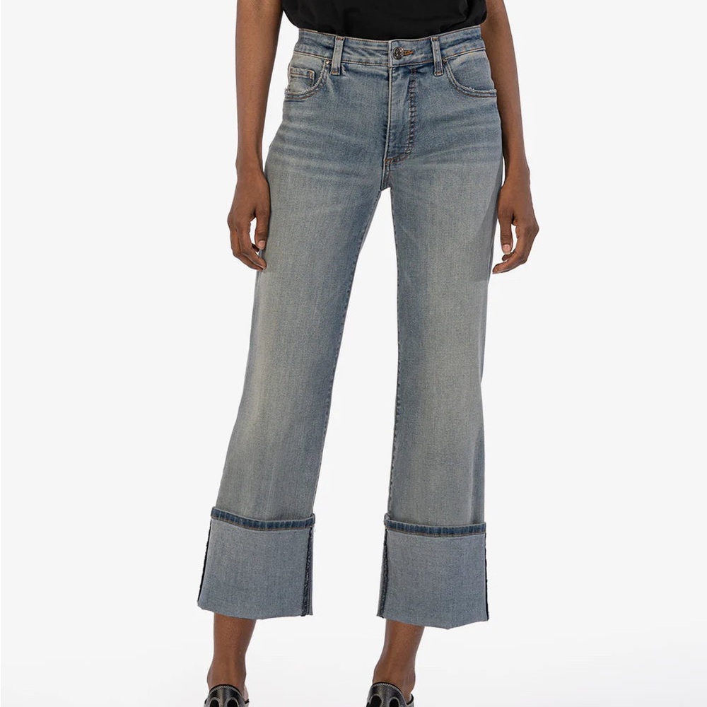 KUT FROM THE KLOTH CHARLOTTE HIGH RISE FAB AB CULOTTE JEANS
